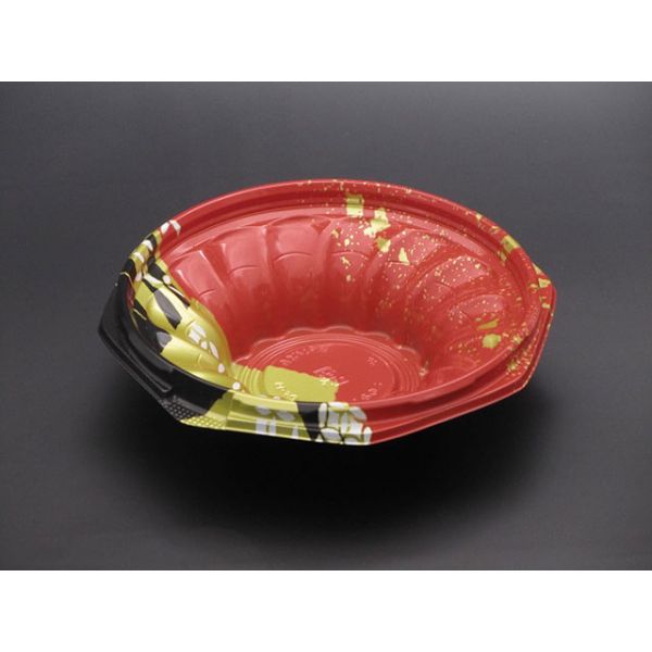 丼容器 リスパック ハイクッカー このみ160B K-めいび赤