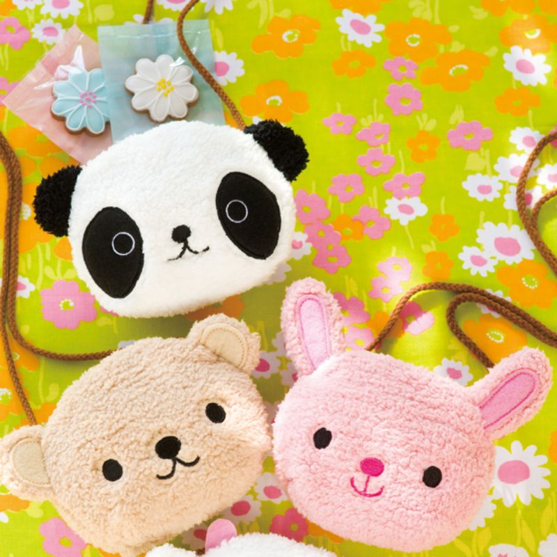 ヘッズ 布製ポシェット ポップアニマルポシェット ウサギ(10枚)