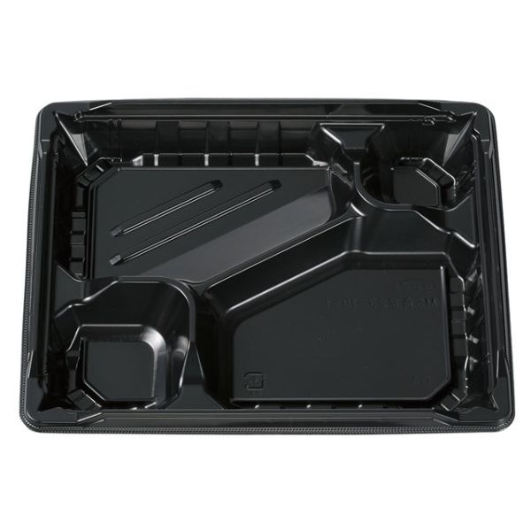 弁当容器 MS角弁 23-19-1 黒 本体 エフピコチューパ