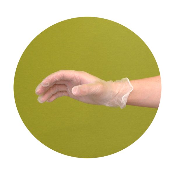 PSプラスチック手袋(PVC手袋･介護用) 粉無 S