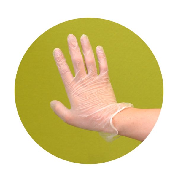 PSプラスチック手袋(PVC手袋･介護用) 粉無 M