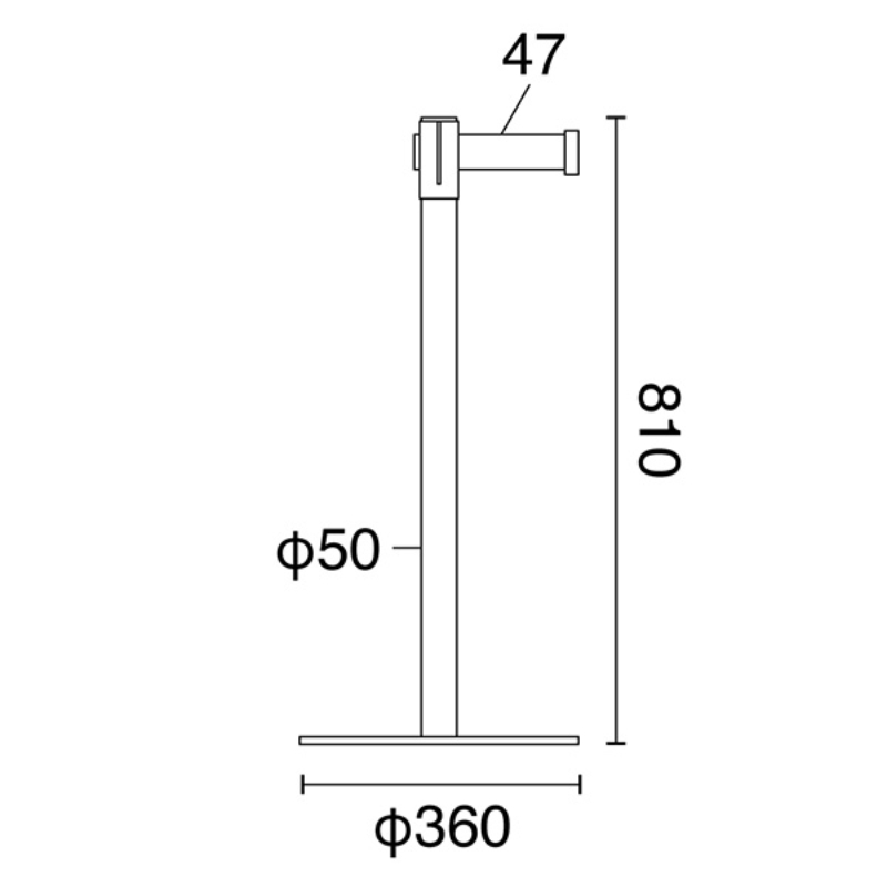 売場備品 ベルトパーティションSUS-3(H80cm)赤 組済 友屋