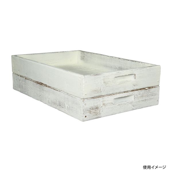 販売什器 ヴィンテージBOX 3045 WH ホワイト パックスタイル