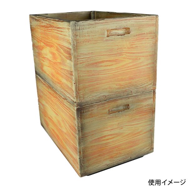 販売什器 ヴィンテージBOX 大 OR オレンジ パックスタイル