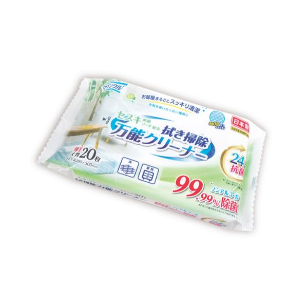 ウエットシート LD-602 クリンクル 24H抗菌 拭き掃除万能クリーナー(20枚) Life-do.Plus