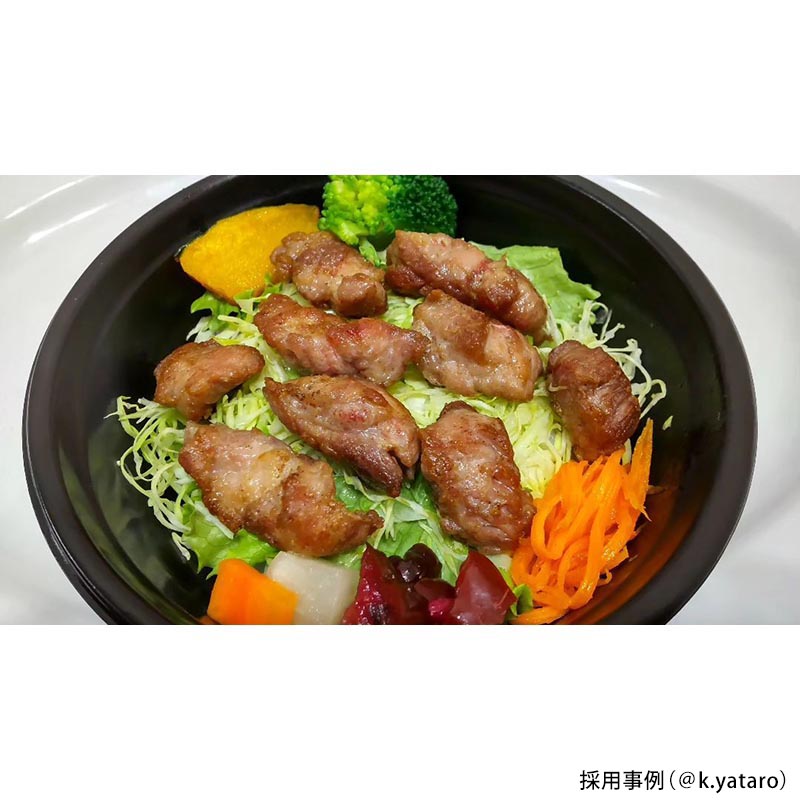 どんぶり容器 YS丼 D-2 黒 パックスタイル