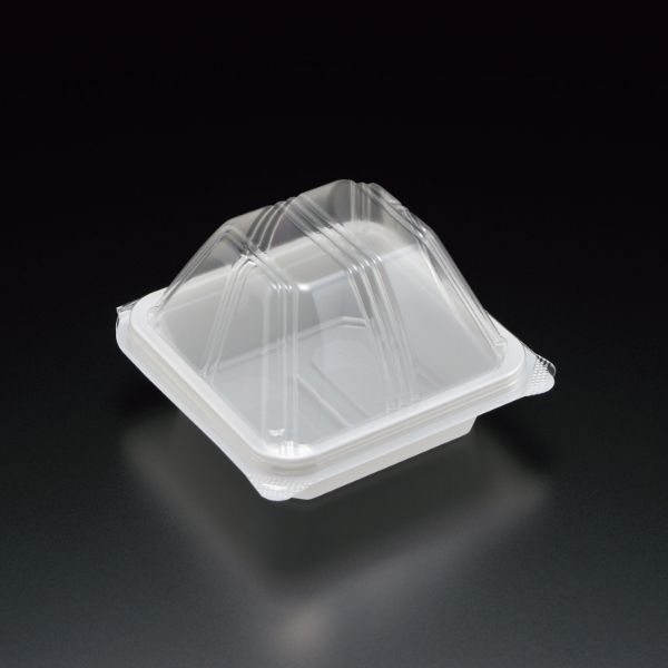 軽食容器 ユニコン LS-02 W スミ