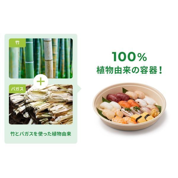 寿司容器 BB丸桶 6 ラミ 398φ×45H パックスタイル