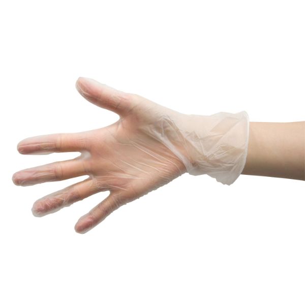 プラスチックグローブ(PVC手袋) 半透明 粉無 Sサイズ