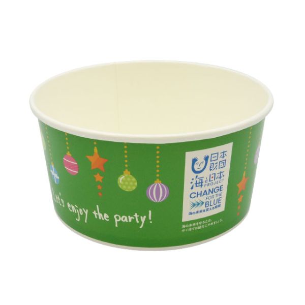 どんぶり容器 CO-1.5L-176 オーナメント緑 パックスタイル