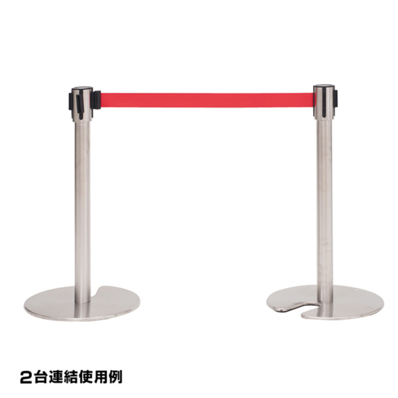 売場備品 ベルトパーティションSUS-1(H70cm)赤 友屋