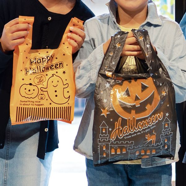 ヘッズ レジ袋 ブラックハロウィンレジバッグ 枚