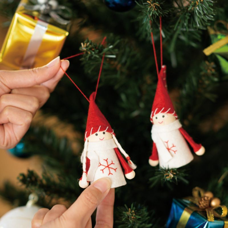 贈答用飾り ニッセマスコット-2 スノー(6個) ヘッズ