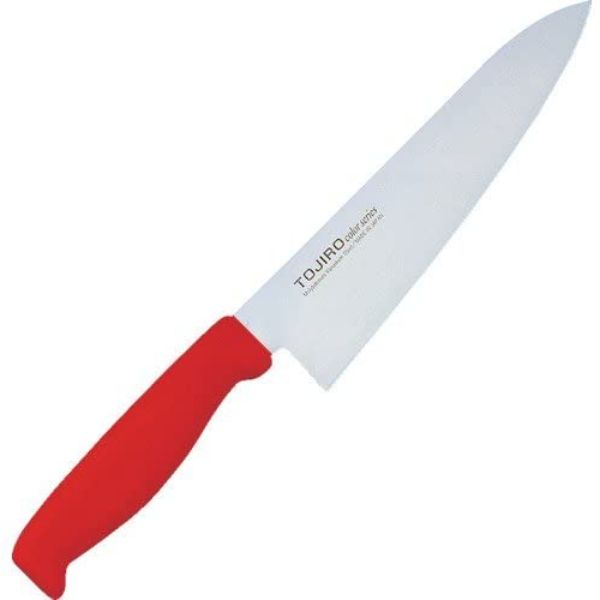 包丁 TOJIROカラー牛刀 18cm レッド F-165R 藤次郎
