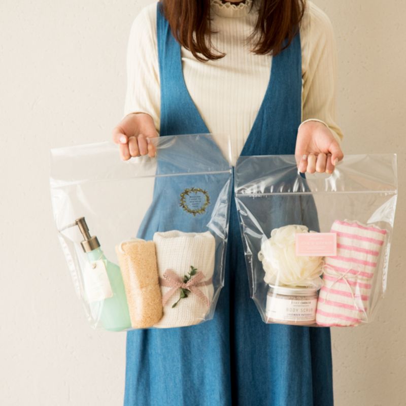 チャック付き袋 無地ジップ付バッグ-M(30枚) ヘッズ