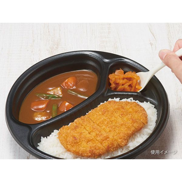 カレー容器 ごちカレー 丸 黒 リスパック