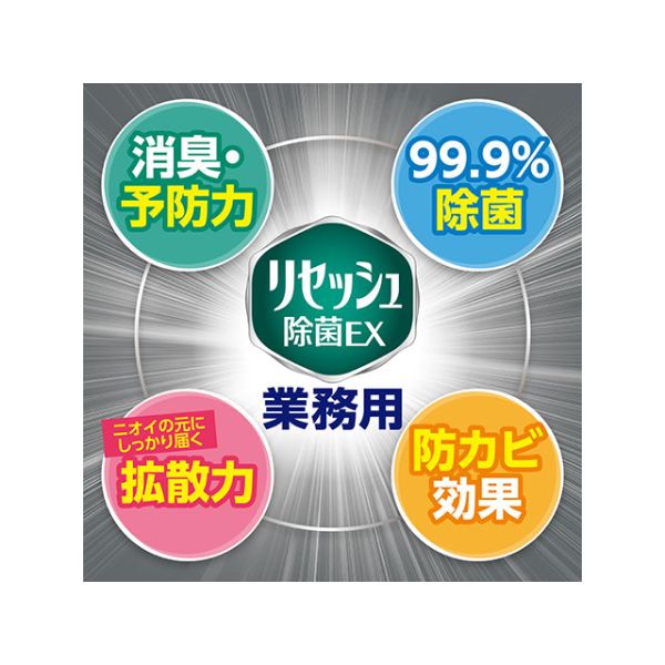 消臭剤 リセッシュ除菌EX デオドラントパワー 香り残らないタイプ 業務用10L 花王