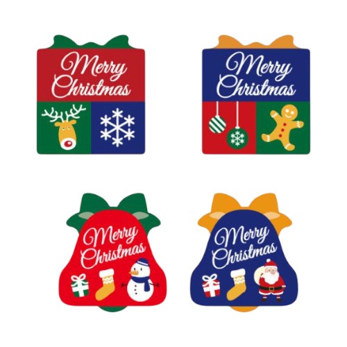 ラベル SP-577 Merry Christmas プレゼント・ベルアソート 朋JSP