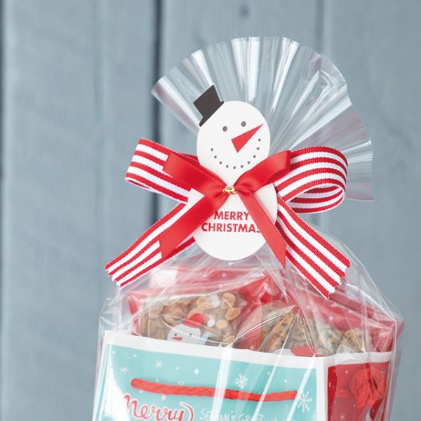 クリスマスオールドスノーマン ワイヤータイ-2(10個) ヘッズ