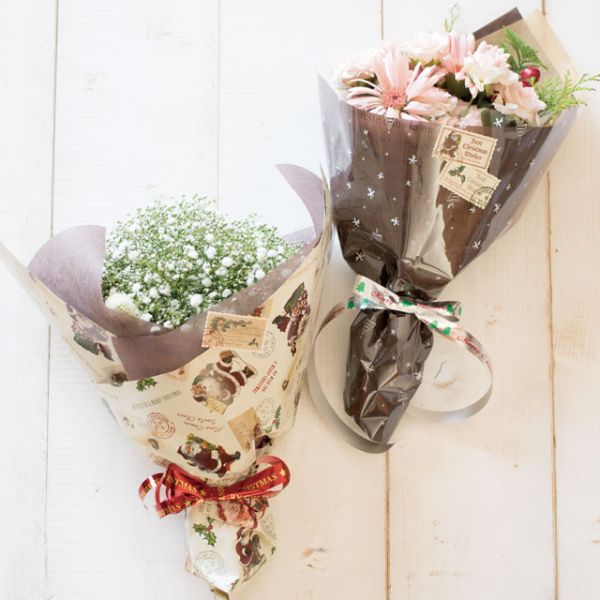 クリスマスアンティークサンタ 包装紙-1(50枚) ヘッズ