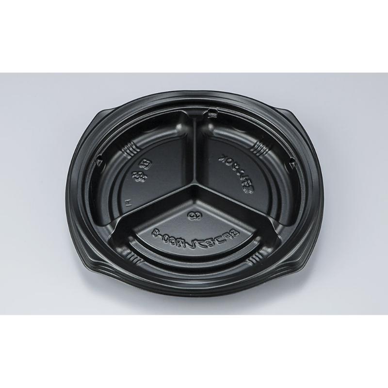 惣菜容器 BFコモプレ内60-3 黒 本体 シーピー化成