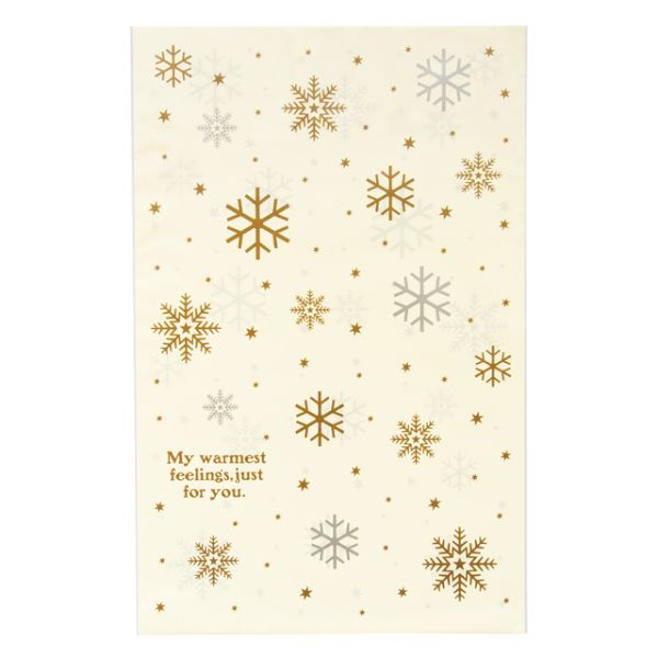 テープ無 OPP袋 クラシカルクリスマス OPPギフトバッグ-2(50枚) ヘッズ