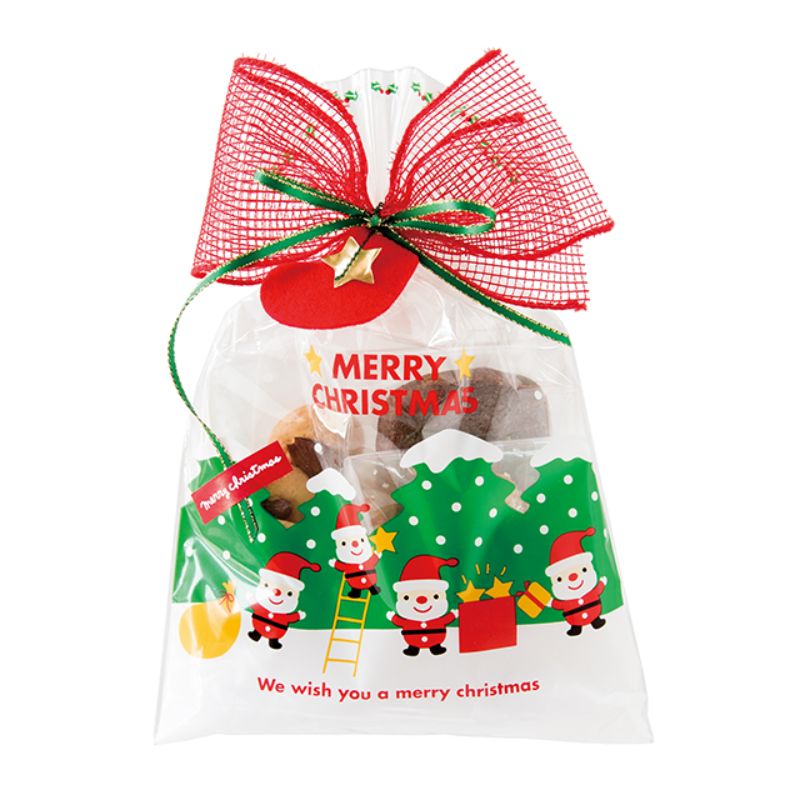 袋 ミニサンタOPPギフトバッグ-3(50枚) ヘッズ