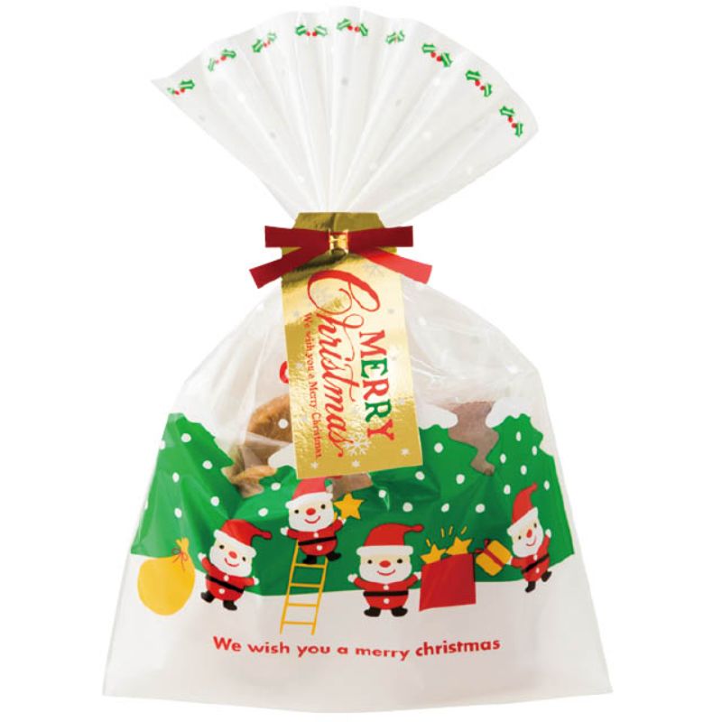 袋 ミニサンタOPPギフトバッグ-3(50枚) ヘッズ