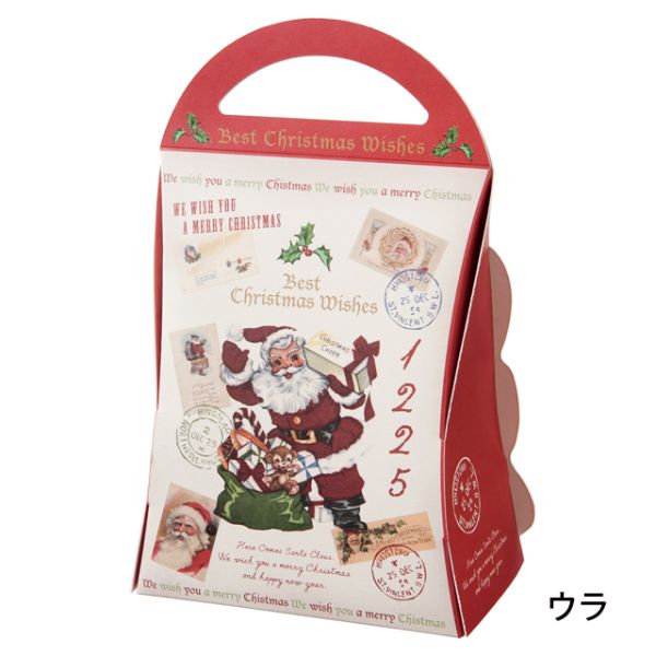 贈答箱 クリスマスアンティークサンタ ギフトBOXバッグ型-S(20枚)