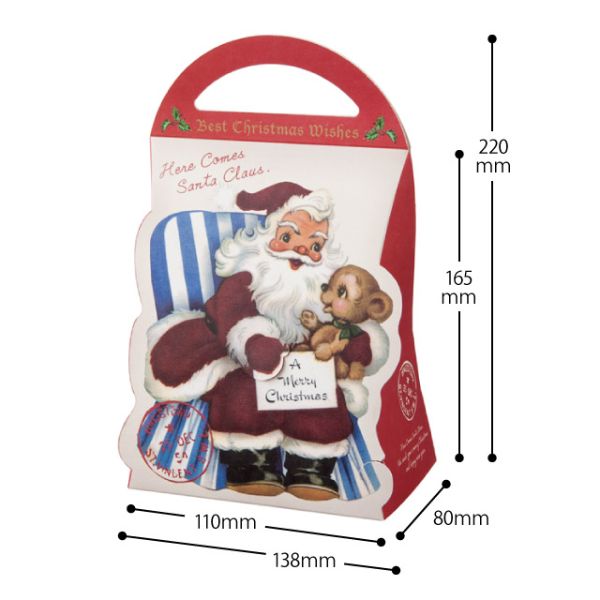 贈答箱 クリスマスアンティークサンタ ギフトBOXバッグ型-S(20枚)