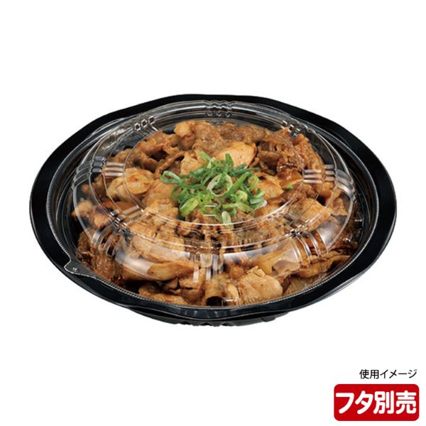 どんぶり容器 CY-丼 大N 黒本体 エフピコチューパ