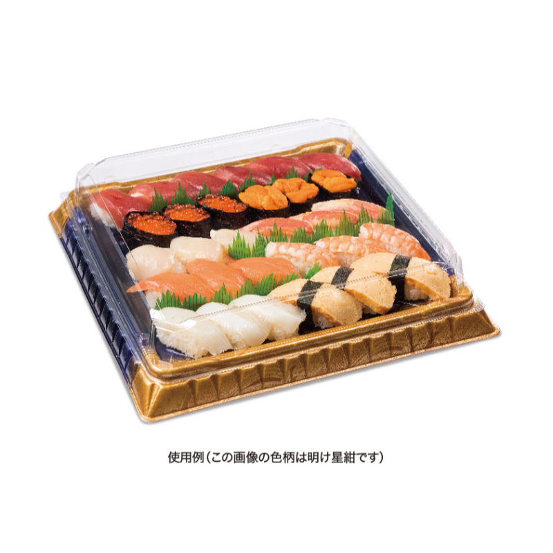 寿司容器 千代の盛 5-6B つややか赤 リスパック