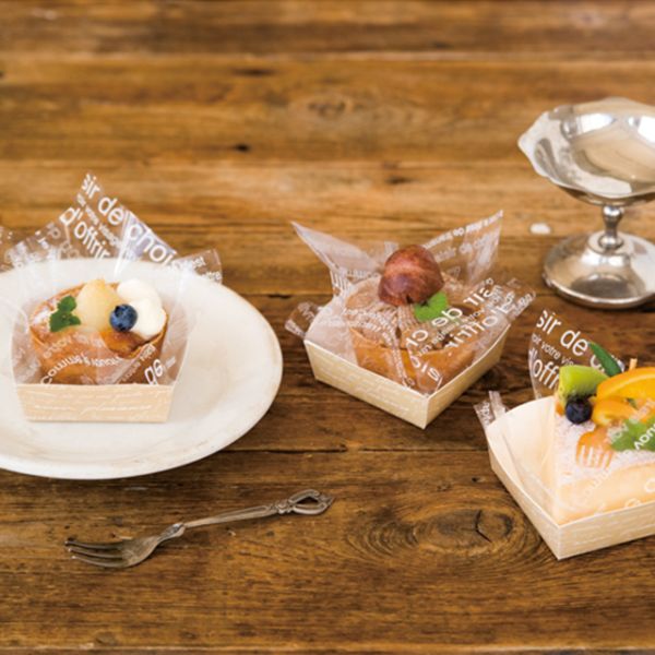 紙トレー NEWフレンチケーキトレイ(100枚) ヘッズ