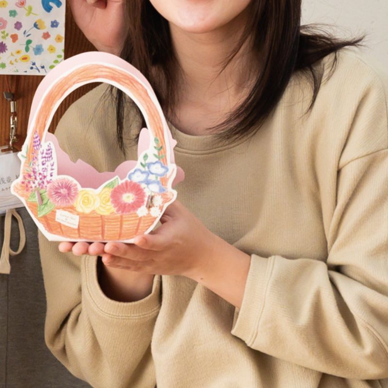 ギフト箱 クレヨンフラワーワンタッチトレイ-2(10枚) ヘッズ