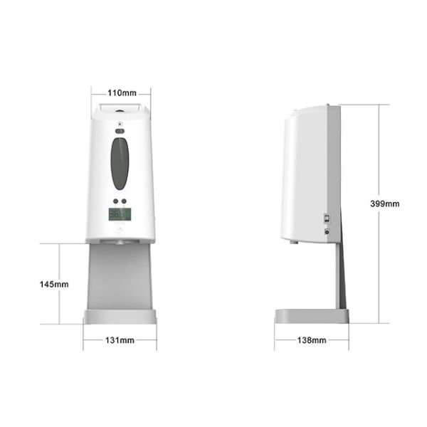 アルコール噴霧器 スマートオートディスペンサーLKS-1＋自立スタンド(白) ワンピーク
