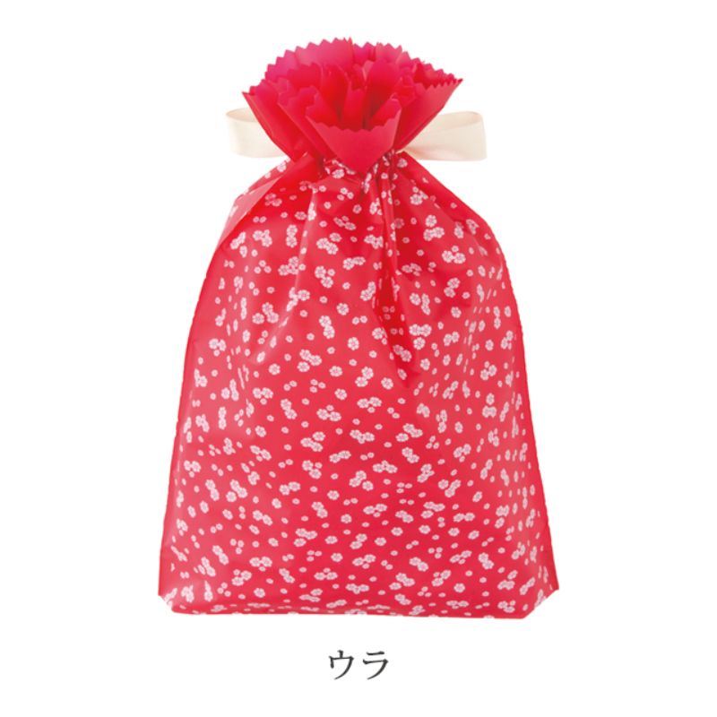 袋 マザーズデイリボン付PEギフトバッグ-S(20枚) ヘッズ