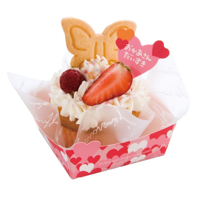 スウィーツ用品 母ノ日ケーキピック-1(100枚) ヘッズ