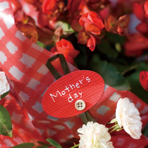 母の日シール-13 ハンドメイドボタン(30枚) ヘッズ