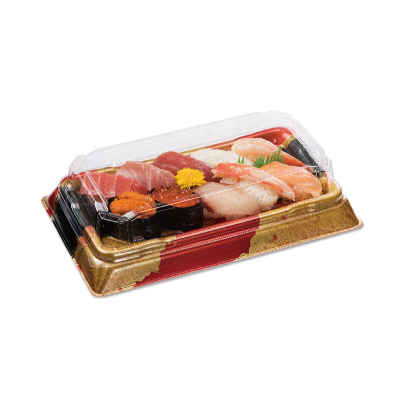 寿司容器 千代の盛 2-5B つややか赤 リスパック
