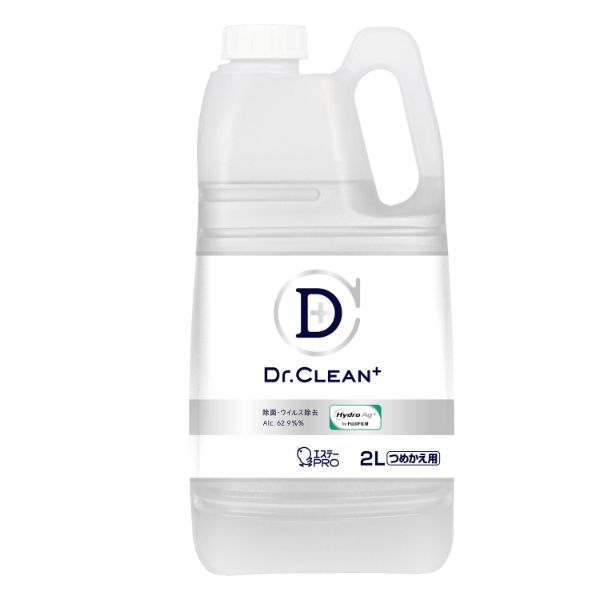 除菌剤 Dr.CLEAN＋ 除菌・ウイルス除去スプレー つめかえ用 2L エステーPRO