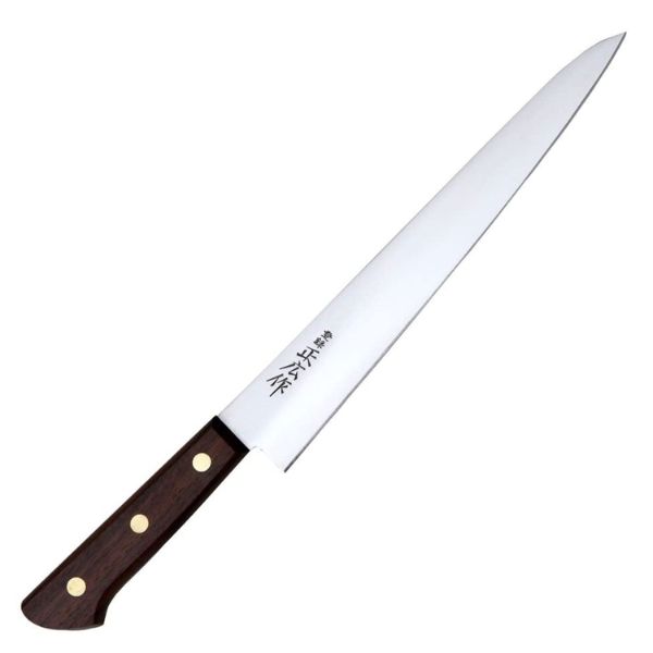包丁 正広 日本鋼 ローズ柄 筋引240mm 河村刃物