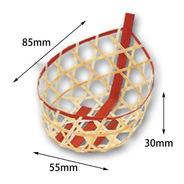 竹かご ミニ 小舟 アサヒグリーン