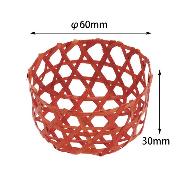 竹かご ミニ 丸6BR アサヒグリーン