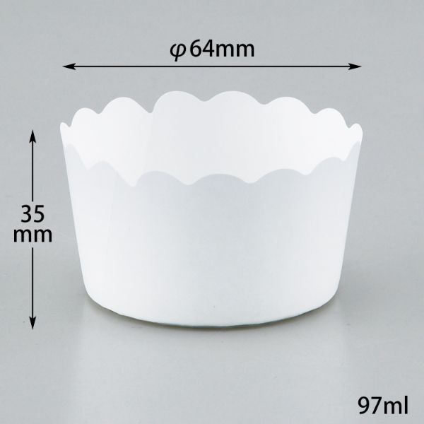 ケーキカップ NP-6F(35H) 白 伊藤景パック産業