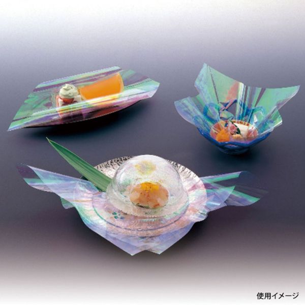 食品シート M30-406 虹の紙 エンボス 15角 マイン