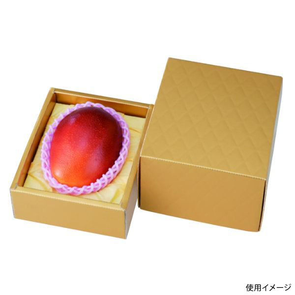 ヤマニパッケージ 青果用贈答箱 L-2373 1ヶ入 金キルト