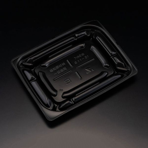 弁当容器 バイオデリカ優枠15-11B 黒 リスパック