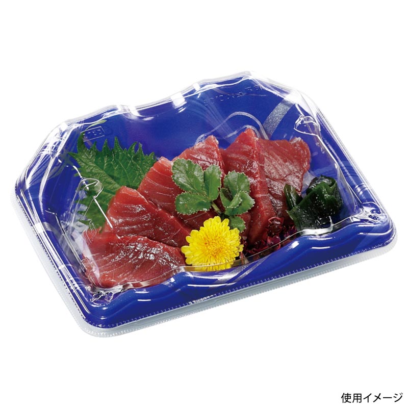 刺身容器 豊山18-14 本体 かぜ音紺 エフピコ