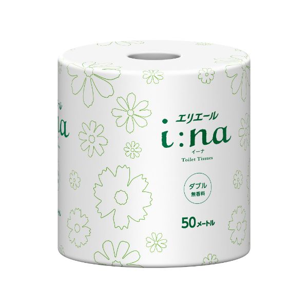 エリエール i:na(イーナ)トイレットティシュー シングル 100m 12R 無