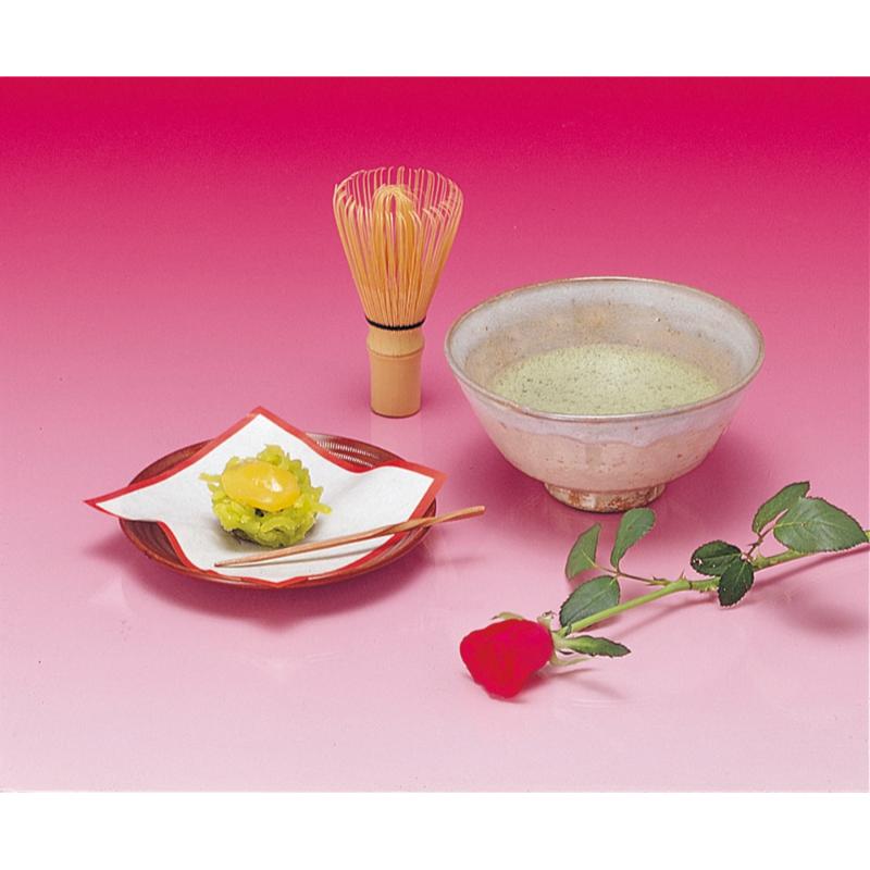和菓子用品 26-2106 敷紙 6号 赤枠 厚口 100枚入 ササガワ